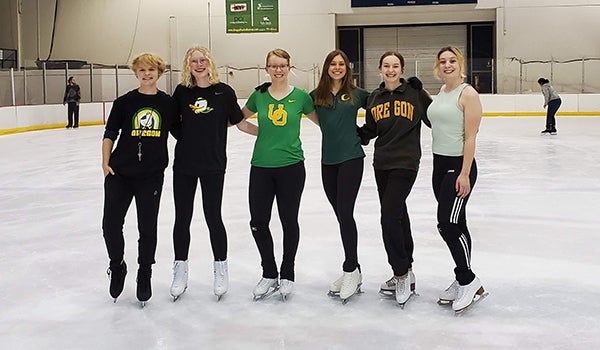 Members of the Figure Skating Club Team