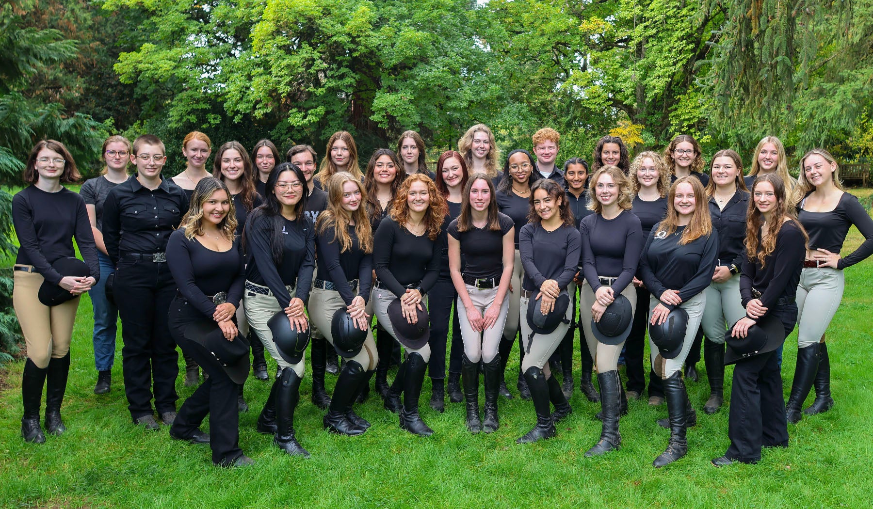 The equestrian club team